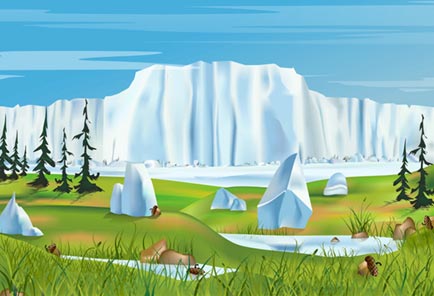 Ледник в мультфильме «Ледниковый период»