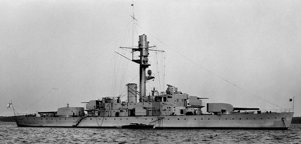 Väinämöinen, a Finnish coastal battleship in 1938